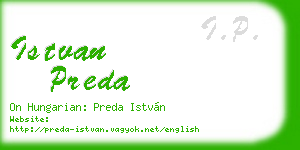 istvan preda business card